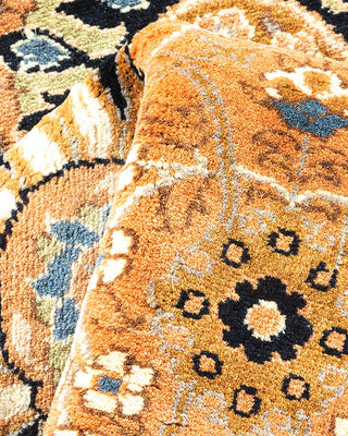 Traditional Mogul Brown Wool Runner 3' 0" x 11' 7" - Solo Rugs