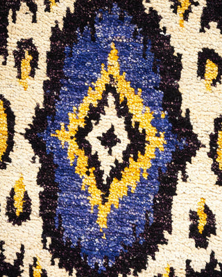 Contemporary Modern Black Wool Area Rug 6' 1" x 9' 2" - Solo Rugs