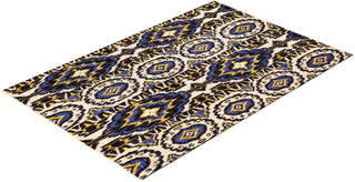 Contemporary Modern Black Wool Area Rug 6' 1" x 9' 2" - Solo Rugs