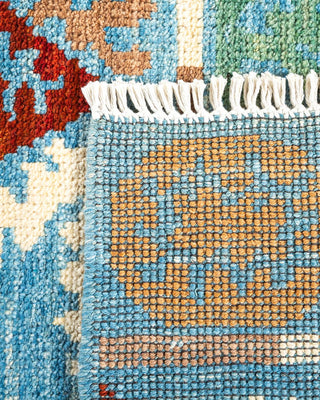 Contemporary Modern Light Blue Wool Area Rug 6' 3" x 8' 9" - Solo Rugs