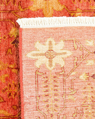 Contemporary Eclectic Orange Wool Area Rug 3' 2" x 4' 10" - Solo Rugs