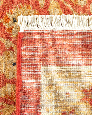 Traditional Mogul Orange Wool Area Rug 12' 6" x 15' 10" - Solo Rugs