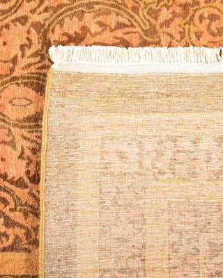 Traditional Mogul Yellow Wool Area Rug 12' 1" x 15' 4" - Solo Rugs