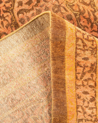 Traditional Mogul Yellow Wool Area Rug 12' 1" x 15' 4" - Solo Rugs