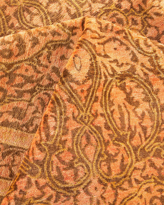 Traditional Mogul Yellow Wool Area Rug 12' 1" x 15' 4" - Solo Rugs