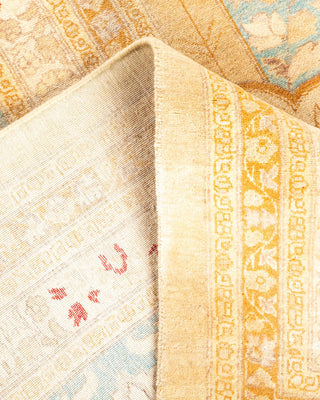Traditional Mogul Yellow Wool Area Rug 11' 3" x 15' 6" - Solo Rugs