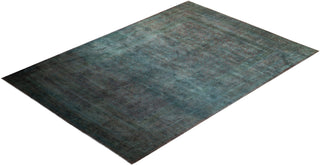 Contemporary Fine Vibrance Green Wool Area Rug 10' 3" x 14' 8" - Solo Rugs