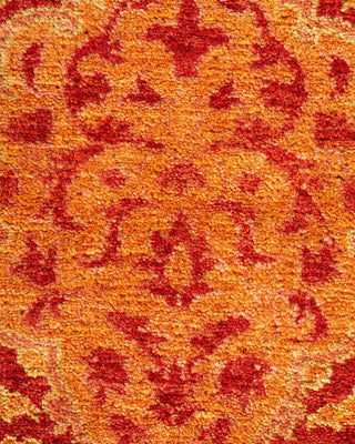 Traditional Mogul Orange Wool Area Rug 5' 1" x 7' 7" - Solo Rugs