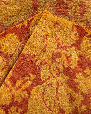 Traditional Mogul Pink Wool Area Rug 4' 1" x 6' 1" - Solo Rugs