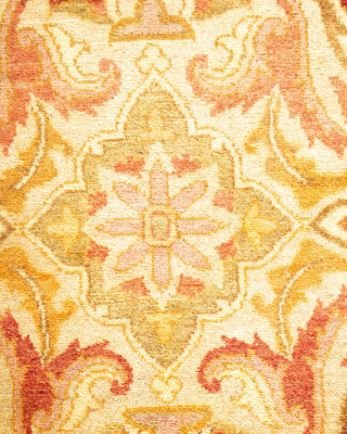 Traditional Mogul Ivory Wool Area Rug 4' 2" x 5' 10" - Solo Rugs