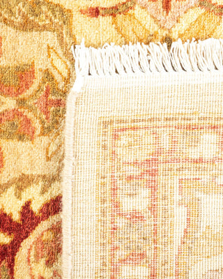 Traditional Mogul Ivory Wool Area Rug 4' 2" x 5' 10" - Solo Rugs
