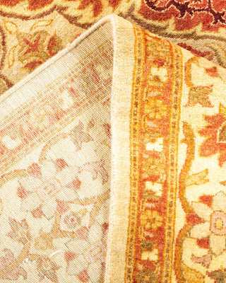Traditional Mogul Ivory Wool Area Rug 4' 2" x 5' 10" - Solo Rugs