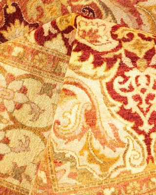 Traditional Mogul Ivory Wool Area Rug 4' 2" x 5' 10" - Solo Rugs