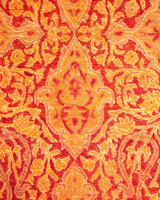 Traditional Mogul Orange Wool Runner 3' 0" x 9' 4" - Solo Rugs