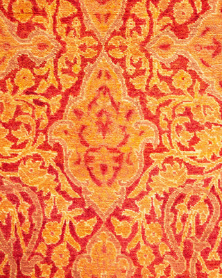 Traditional Mogul Orange Wool Runner 3' 0" x 9' 4" - Solo Rugs