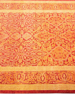 Traditional Mogul Orange Wool Runner 3' 0" x 9' 4" - Solo Rugs