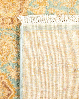 Traditional Mogul Light Blue Wool Area Rug 3' 2" x 6' 8" - Solo Rugs