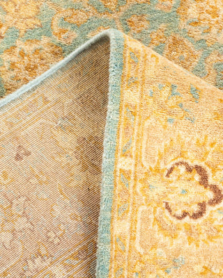 Traditional Mogul Light Blue Wool Area Rug 3' 2" x 6' 8" - Solo Rugs