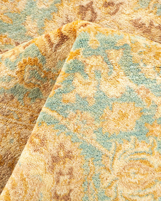 Traditional Mogul Light Blue Wool Area Rug 3' 2" x 6' 8" - Solo Rugs