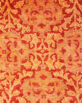 Traditional Mogul Orange Wool Runner 2' 5" x 11' 9" - Solo Rugs