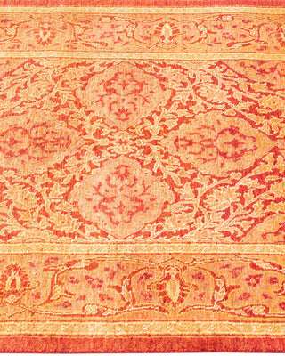 Traditional Mogul Orange Wool Runner 2' 5" x 11' 9" - Solo Rugs