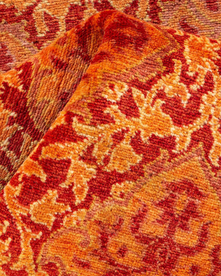 Traditional Mogul Orange Wool Runner 2' 5" x 11' 9" - Solo Rugs