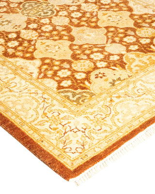 Traditional Mogul Yellow Wool Runner 2' 6" x 10' 3" - Solo Rugs