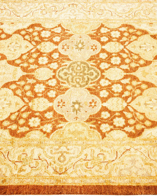Traditional Mogul Yellow Wool Runner 2' 6" x 10' 3" - Solo Rugs