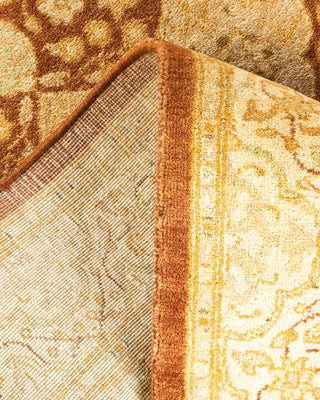 Traditional Mogul Yellow Wool Runner 2' 6" x 10' 3" - Solo Rugs