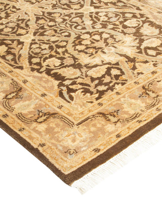 Traditional Mogul Brown Wool Runner 2' 6" x 7' 10" - Solo Rugs