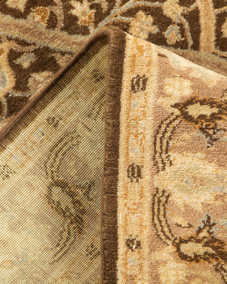 Traditional Mogul Brown Wool Runner 2' 6" x 7' 10" - Solo Rugs