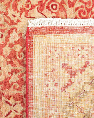 Traditional Mogul Orange Wool Area Rug 6' 2" x 8' 5" - Solo Rugs