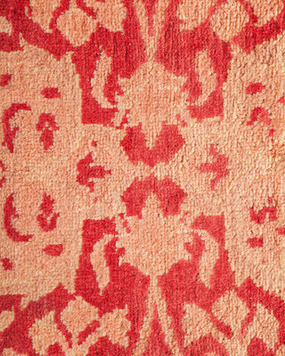 Traditional Mogul Orange Wool Area Rug 5' 1" x 7' 4" - Solo Rugs