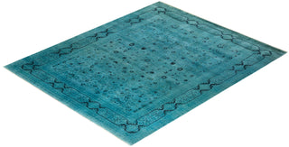 Contemporary Transitional Light Blue Wool Area Rug 8' 1" x 9' 10" - Solo Rugs