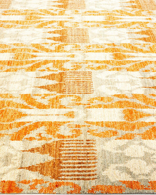 Contemporary Modern Light Gray Wool Area Rug 6' 0" x 9' 1" - Solo Rugs