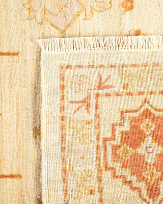Contemporary Eclectic Ivory Wool Area Rug 9' 0" x 12' 0" - Solo Rugs