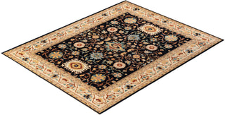 Contemporary Eclectic Blue Wool Area Rug 9' 2" x 11' 8" - Solo Rugs