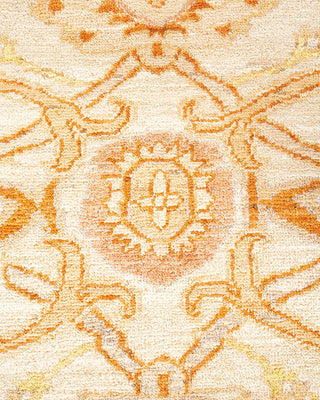 Contemporary Eclectic Ivory Wool Area Rug 8' 3" x 9' 10" - Solo Rugs