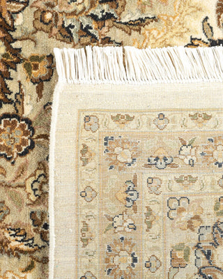 Traditional Mogul Ivory Wool Area Rug 9' 3" x 12' 2" - Solo Rugs
