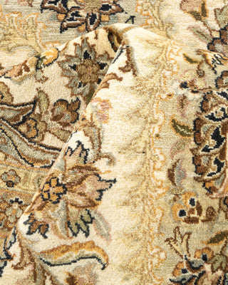 Traditional Mogul Ivory Wool Area Rug 9' 3" x 12' 2" - Solo Rugs