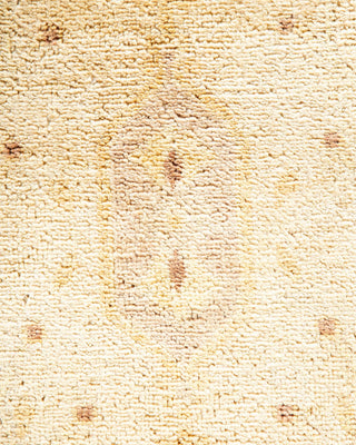 Contemporary Eclectic Ivory Wool Area Rug 8' 2" x 14' 1" - Solo Rugs