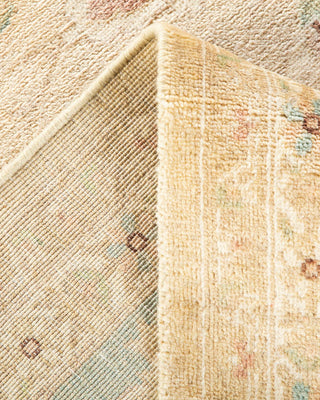 Contemporary Eclectic Ivory Wool Area Rug 7' 10" x 9' 10" - Solo Rugs
