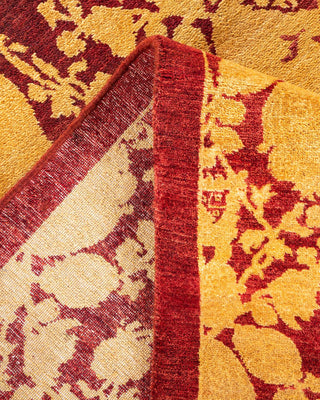 Traditional Mogul Red Wool Area Rug 10' 2" x 13' 6" - Solo Rugs