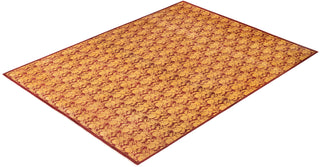 Traditional Mogul Red Wool Area Rug 10' 2" x 13' 6" - Solo Rugs