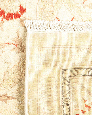 Traditional Mogul Ivory Wool Area Rug 4' 2" x 6' 1" - Solo Rugs