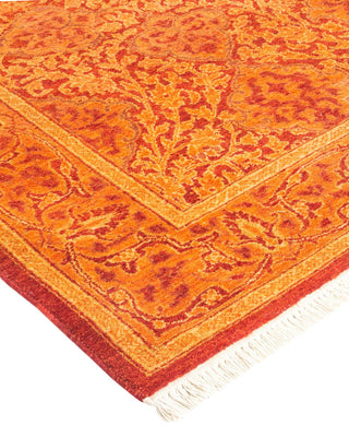 Traditional Mogul Orange Wool Runner 2' 5" x 9' 5" - Solo Rugs