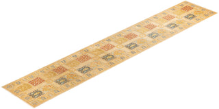 Traditional Mogul Ivory Wool Runner 2' 7" x 14' 8" - Solo Rugs