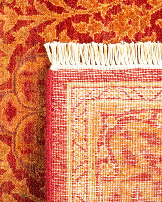 Traditional Mogul Orange Wool Runner 2' 8" x 19' 1" - Solo Rugs