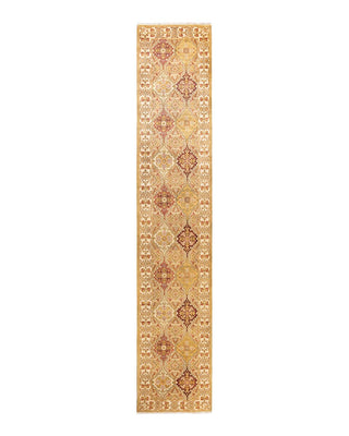Traditional Mogul Ivory Wool Runner 2' 6" x 13' 3" - Solo Rugs
