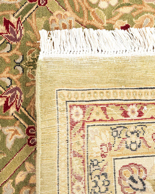 Traditional Mogul Green Wool Area Rug 8' 2" x 10' 6" - Solo Rugs